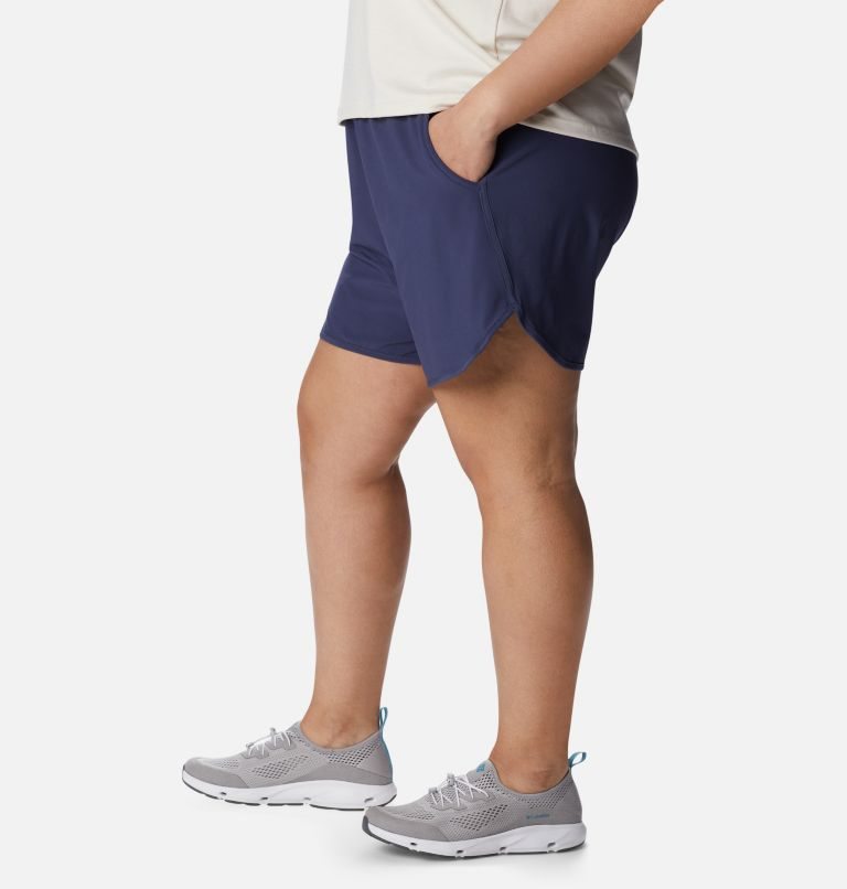 Women's Columbia Bogata Bay Stretch Shorts Navy | Plus Size CA-BC536